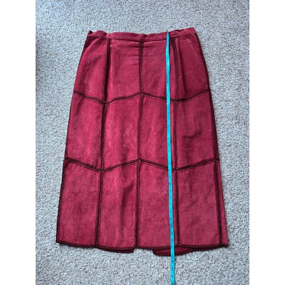 MATTINA T Vintage Suede Patchwork Women's Skirt & Top separates/Outfit, 16 - Picture 10 of 16